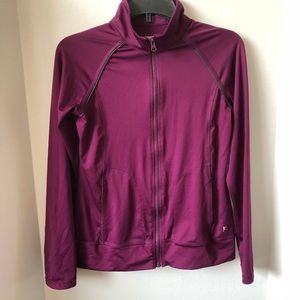 Danskin purple athletic zip up